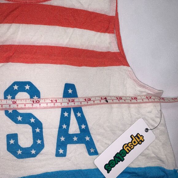 WOMEN'S Tipsyelves LAND THAT I LOVE TANK TOP size XL, summer shirt 4th of july - Picture 9 of 9